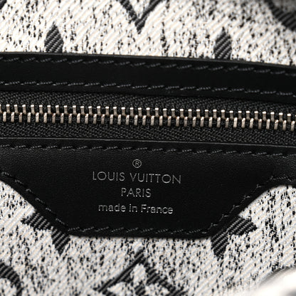 Louis Vuitton Denim Monogram Jacquard Speedy Bandouliere 25 Black 6 of 9
