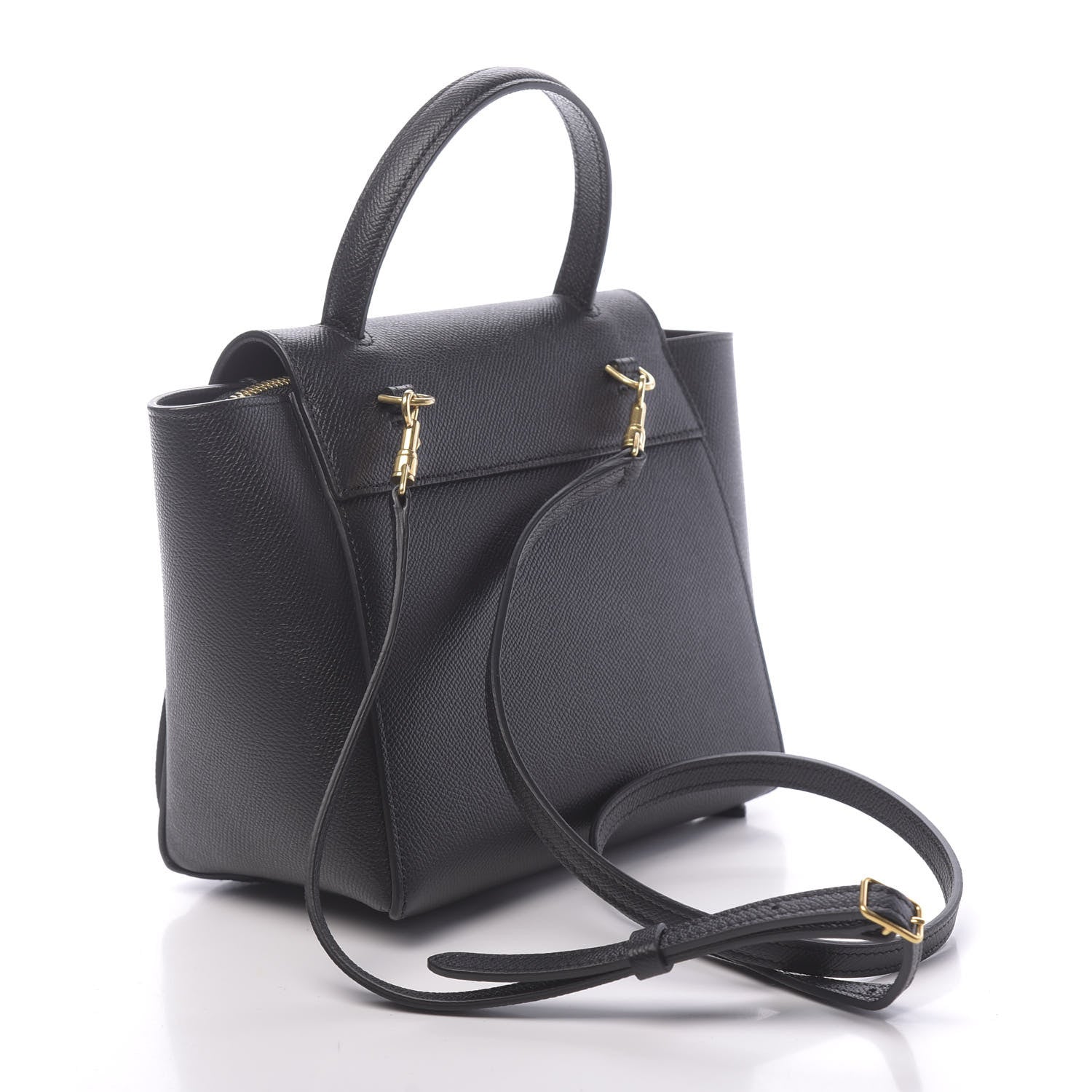 Celine Grained Calfskin Nano Belt Bag Black 3 of 10