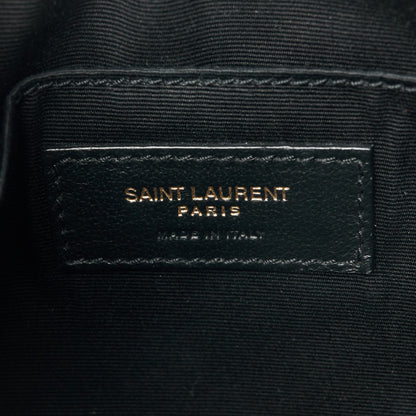 Saint Laurent Calfskin Matelasse Monogram Lou Camera Bag Black 6 of 10