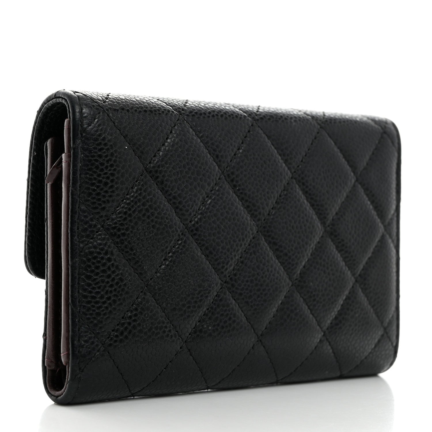 Chanel Caviar Quilted Medium Flap Wallet Black 3 of 10