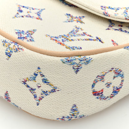 Louis Vuitton Monogram Tweed Jacquard Ivy Wallet On Chain Multicolor White 9 of 9