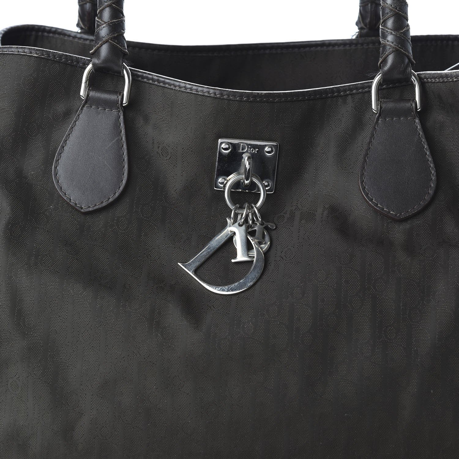 Christian Dior Nylon Monogram Lovely Tote Brown 10 of 12