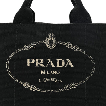 Prada Canapa Small Logo Tote Black 7 of 9