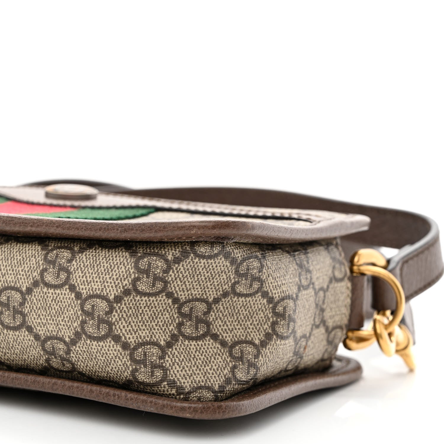 Gucci GG Supreme Monogram Web Ophidia Crossbody Bag Beige New Acero 10 of 10