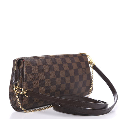 Louis Vuitton Damier Ebene Eva Clutch 2 of 9