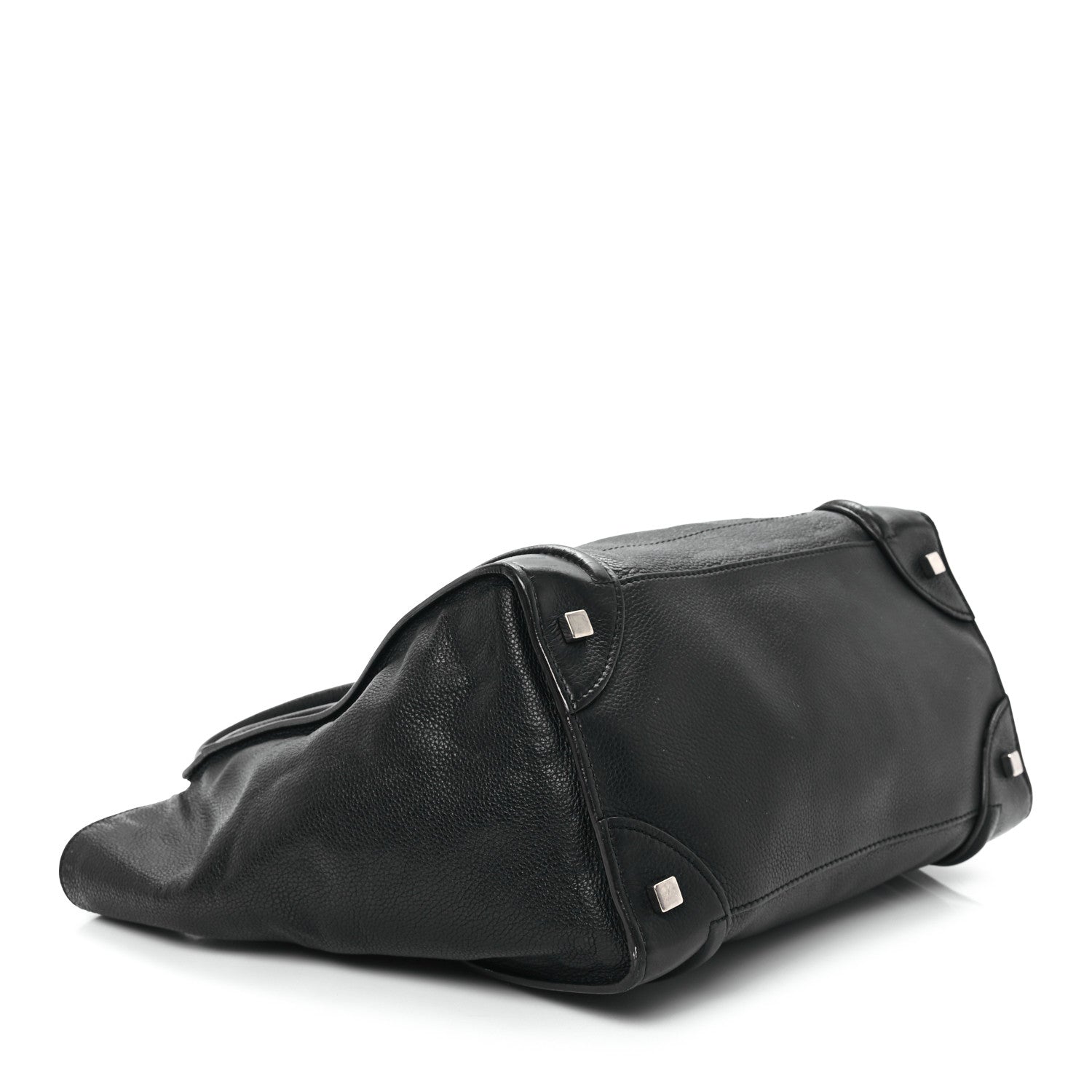Celine Drummed Calfskin Mini Luggage Black 4 of 12
