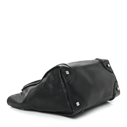 Celine Drummed Calfskin Mini Luggage Black 4 of 12