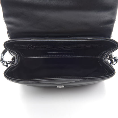 Saint Laurent Calfskin Y Quilted Monogram Toy Loulou Crossbody Bag Black 5 of 9