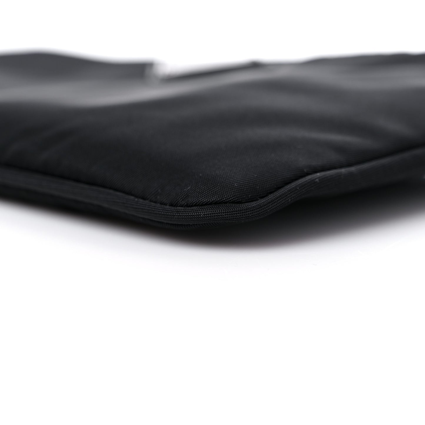 Re-Nylon Saffiano Pouch Wristlet Black