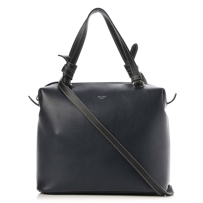 Celine Lambskin Small Soft Cube Satchel Navy 1 of 7