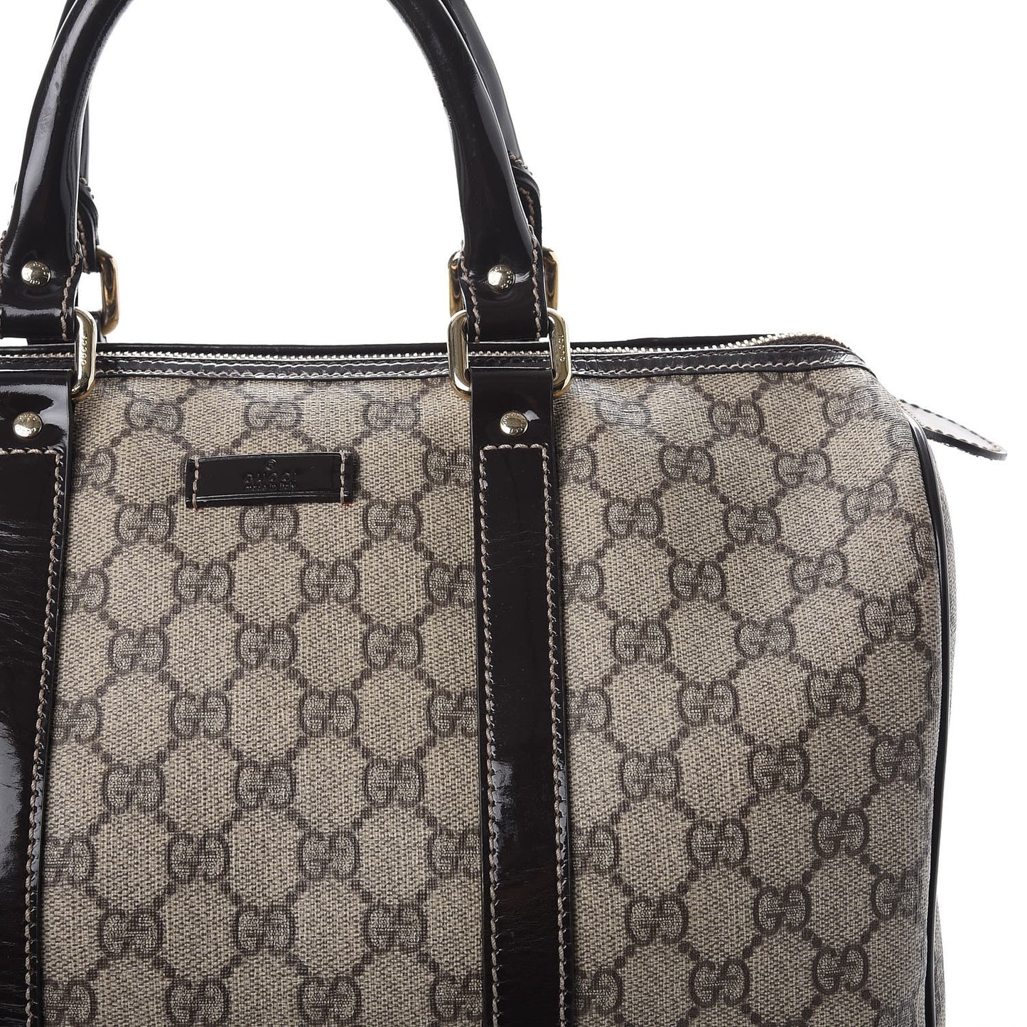GG Plus Monogram Medium Joy Boston Dark Brown