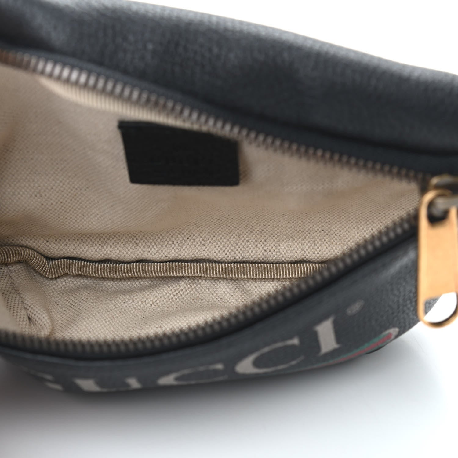 Gucci Grained Calfskin Small Logo Belt Bag Black 4 of 8