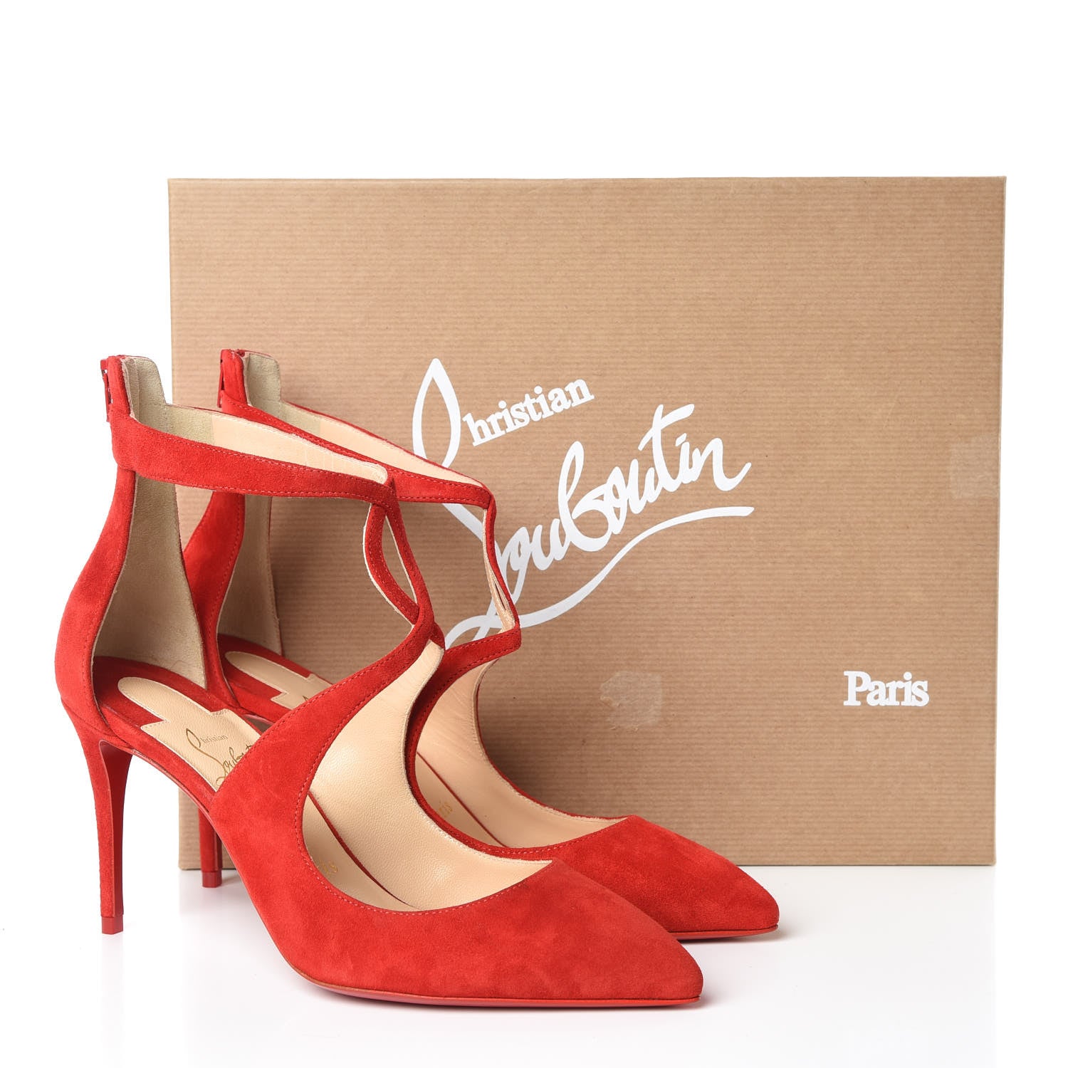Christian Louboutin Veau Velours Rosas 85 Pumps 36.5 Loubi 8 of 8