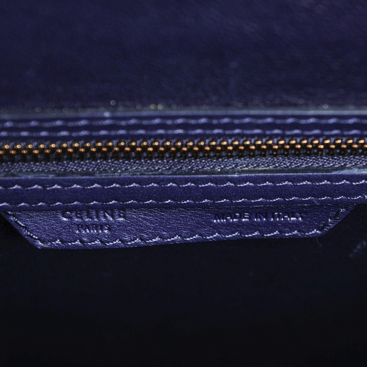 Celine Smooth Calfskin Micro Luggage Ink 7 of 8