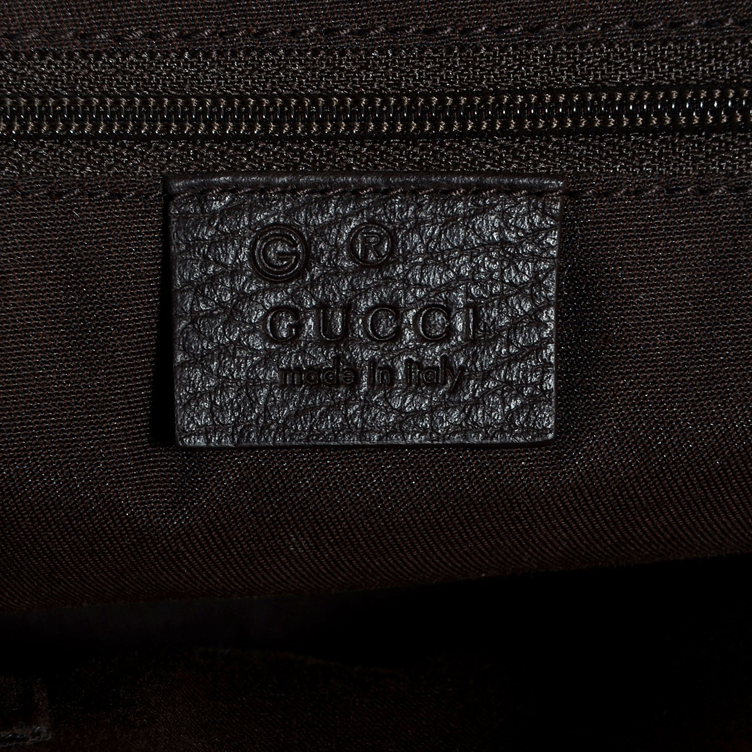 Gucci Monogram Small Satchel Brown 6 of 7