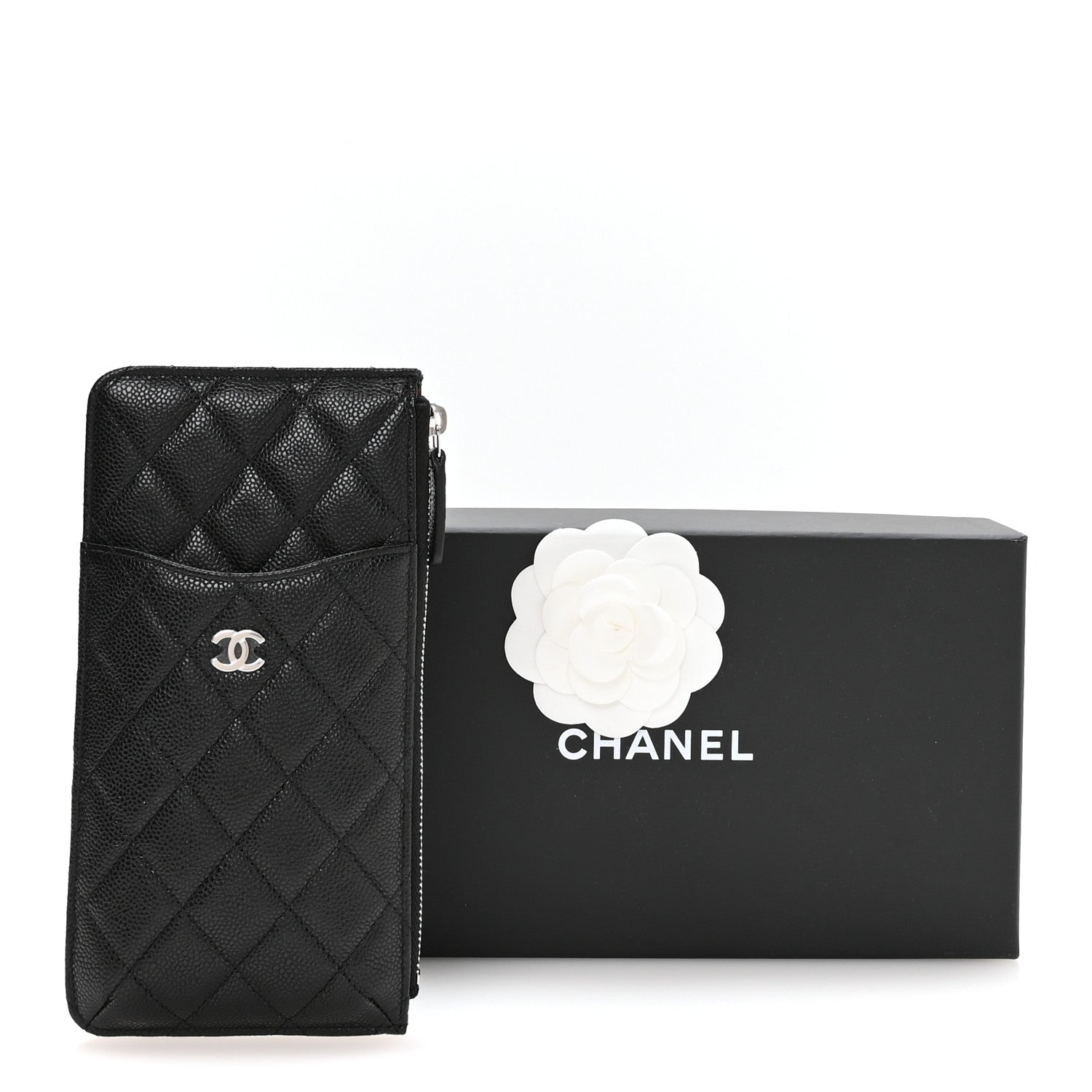 Chanel Caviar Quilted Classic iPhone Pouch Black 8 of 8