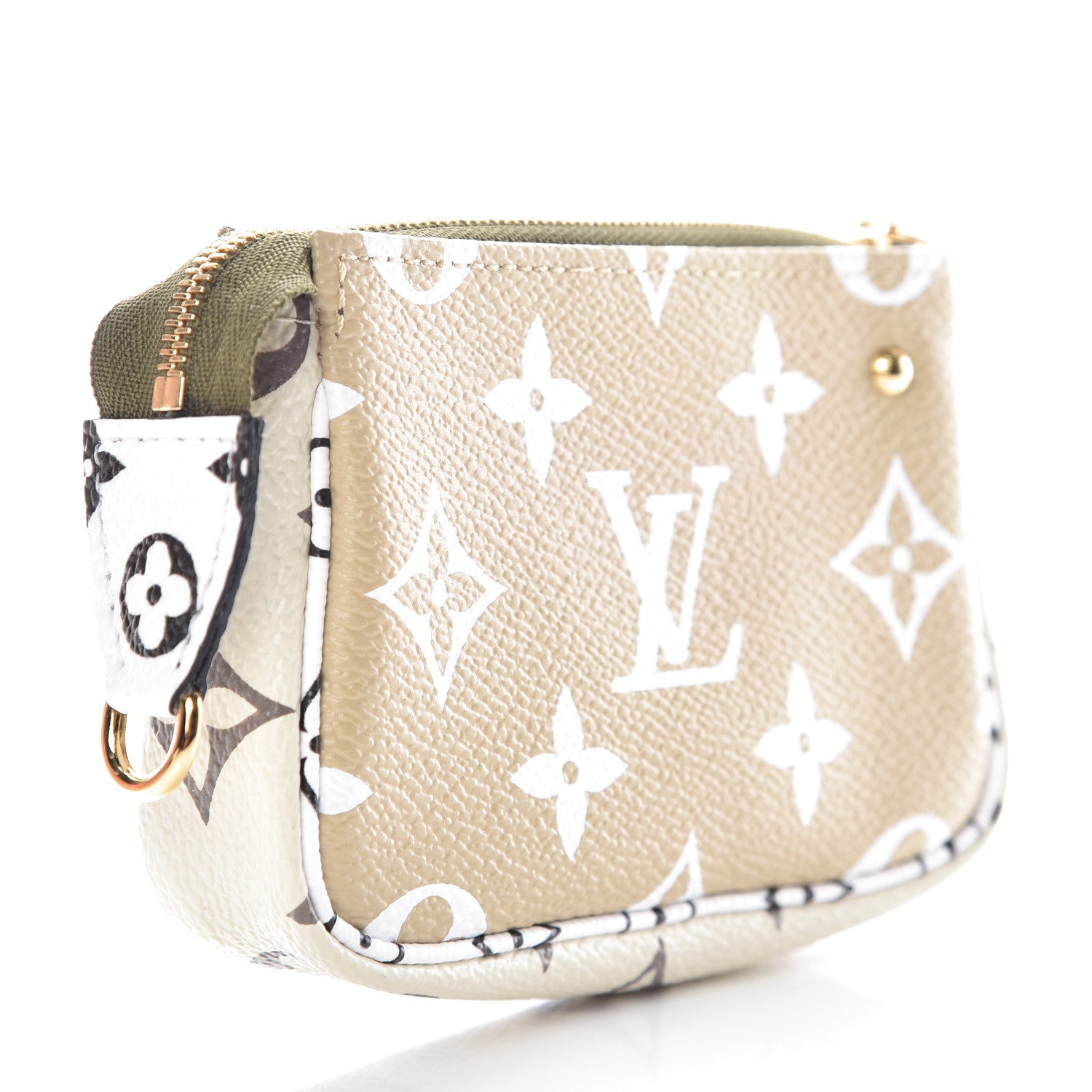 Louis Vuitton Monogram Giant Micro Pochette Accessories Kaki White 3 of 10