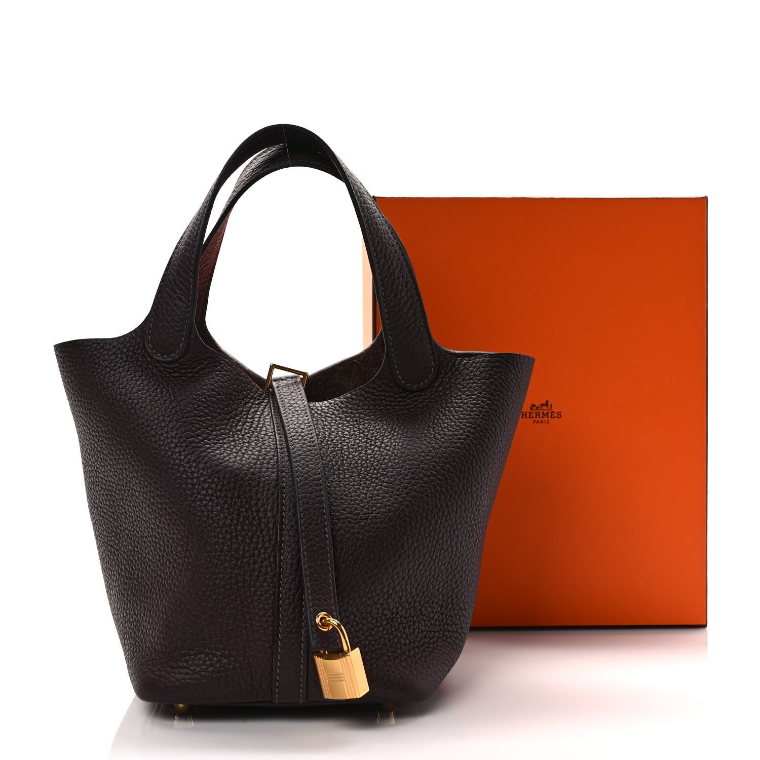 Hermes Taurillon Clemence Picotin Lock 18 PM Rouge Sellier 9 of 9