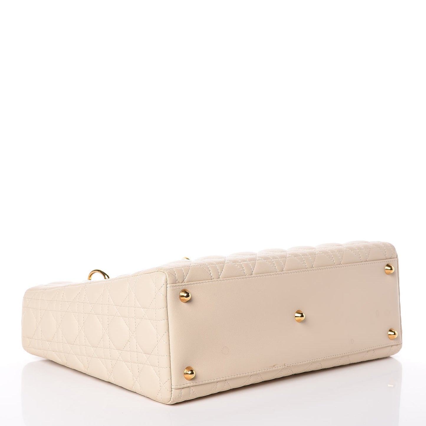 Lambskin Cannage Large Lady Dior Light Beige