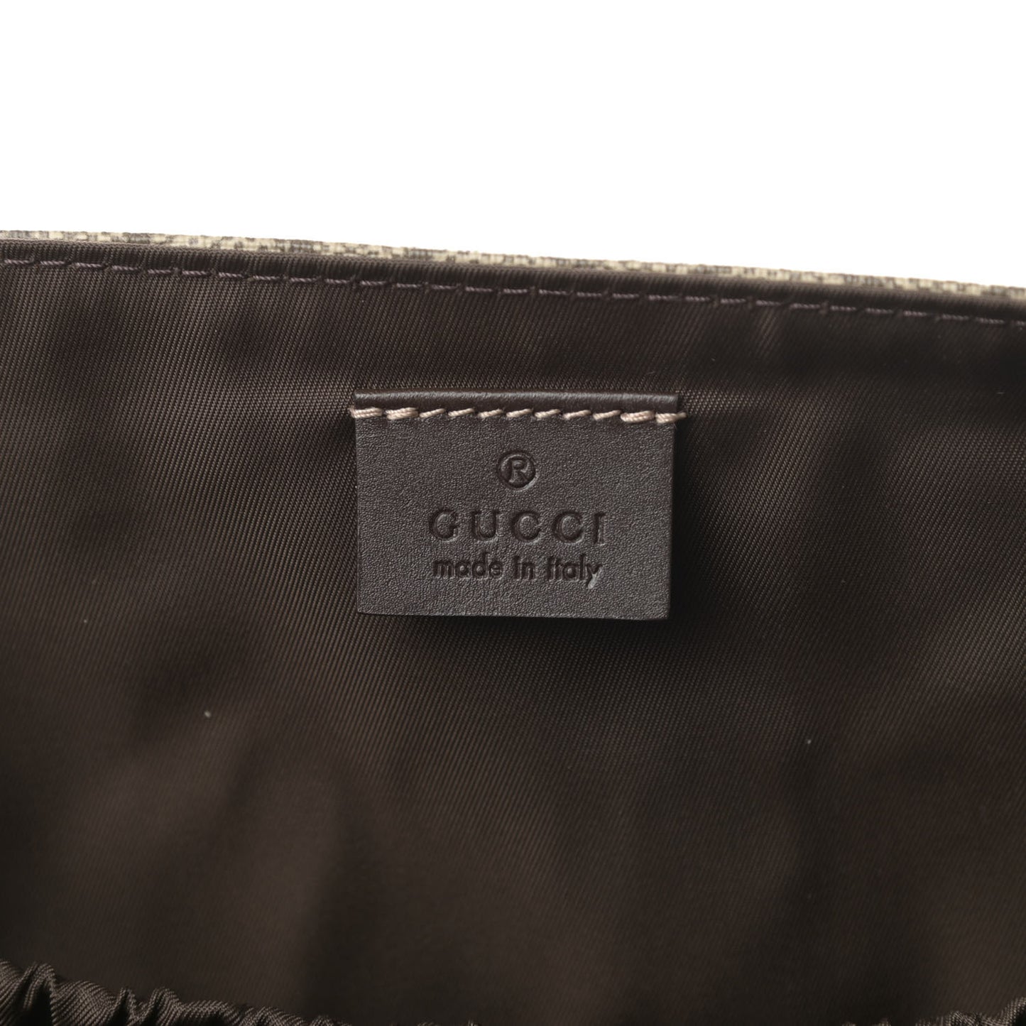 GG Plus Monogram Messenger Diaper Bag Dark Brown