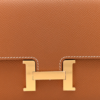 Hermes Epsom Constance Long Wallet To Go Gold 7 of 10