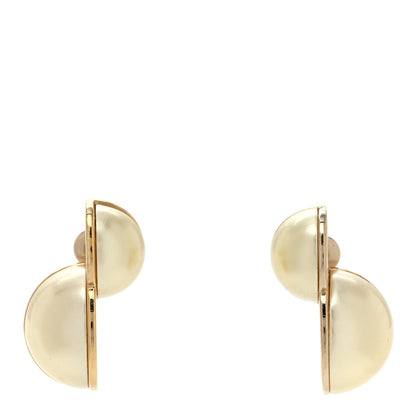 Christian Dior Pearl Tribal Earrings 1 of 3