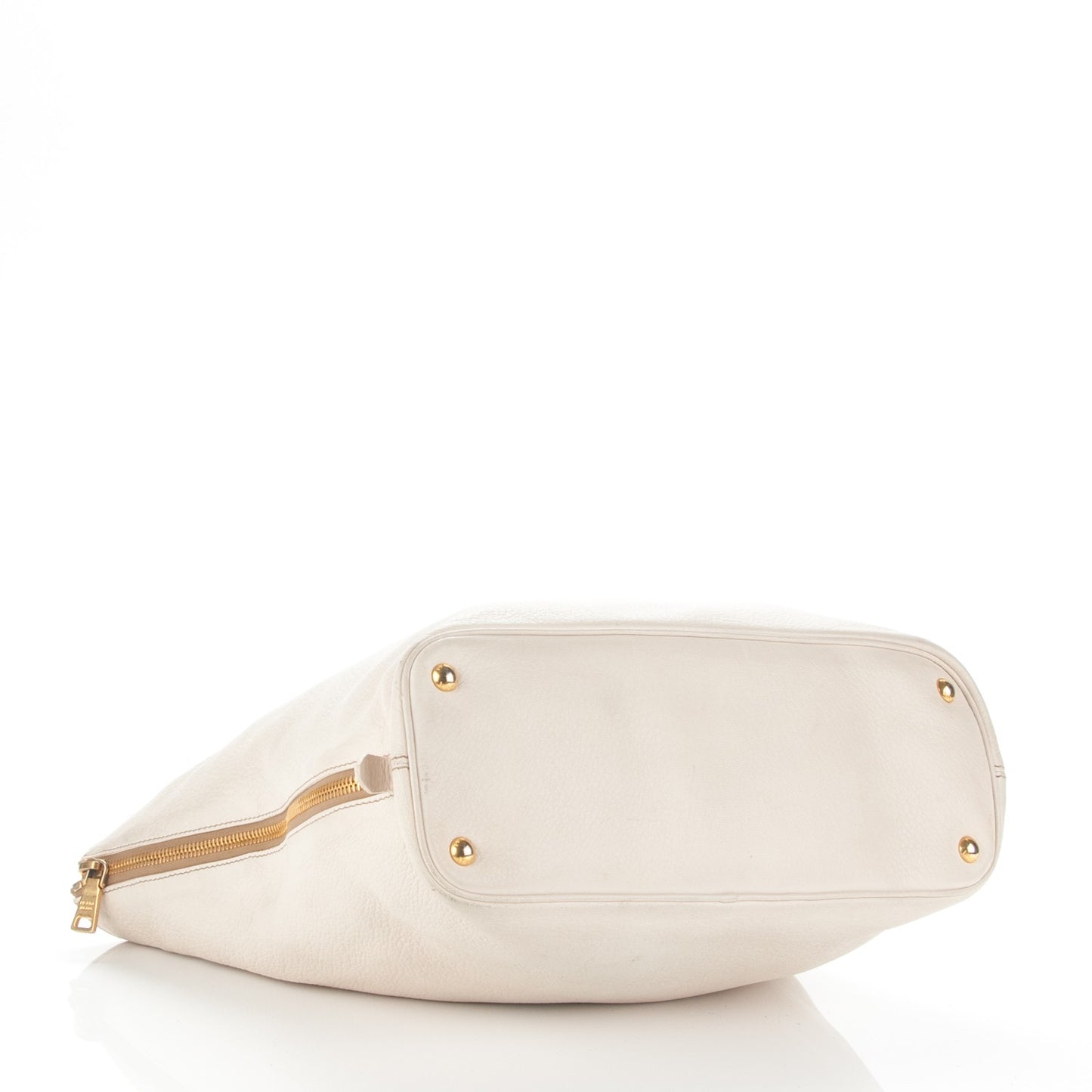 Cervo Deerskin Zip Tote Talco
