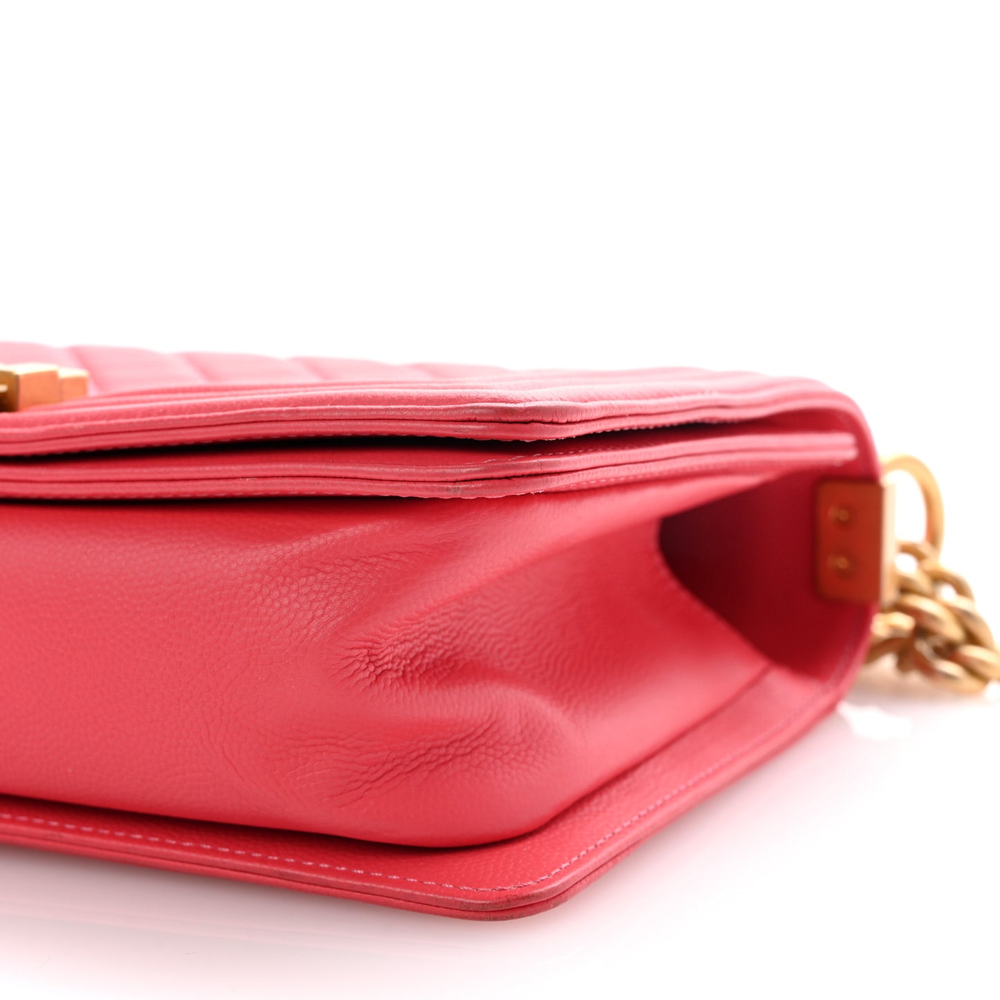 Caviar Quilted Medium Boy Flap Pink