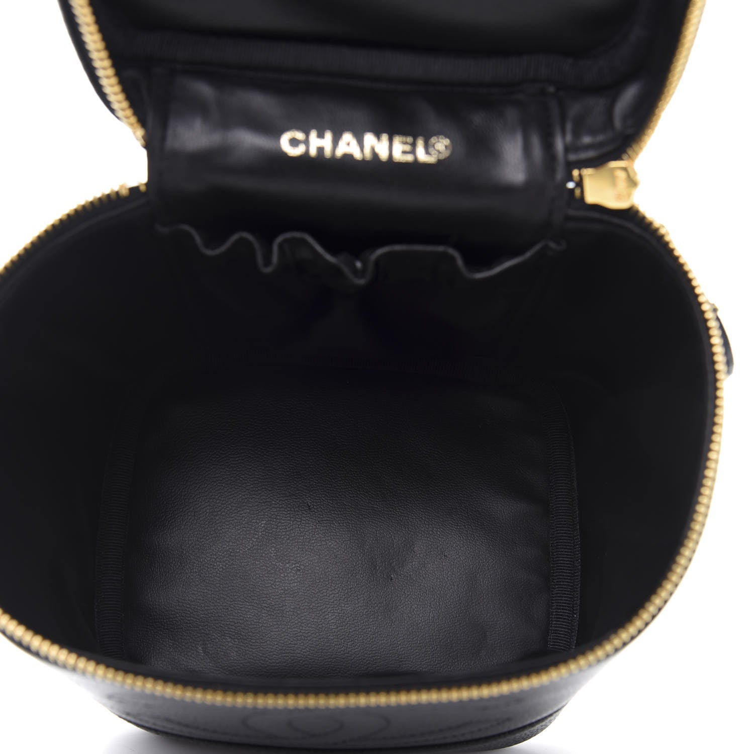 Chanel Caviar Vanity Cosmetic Case Black 5 of 11