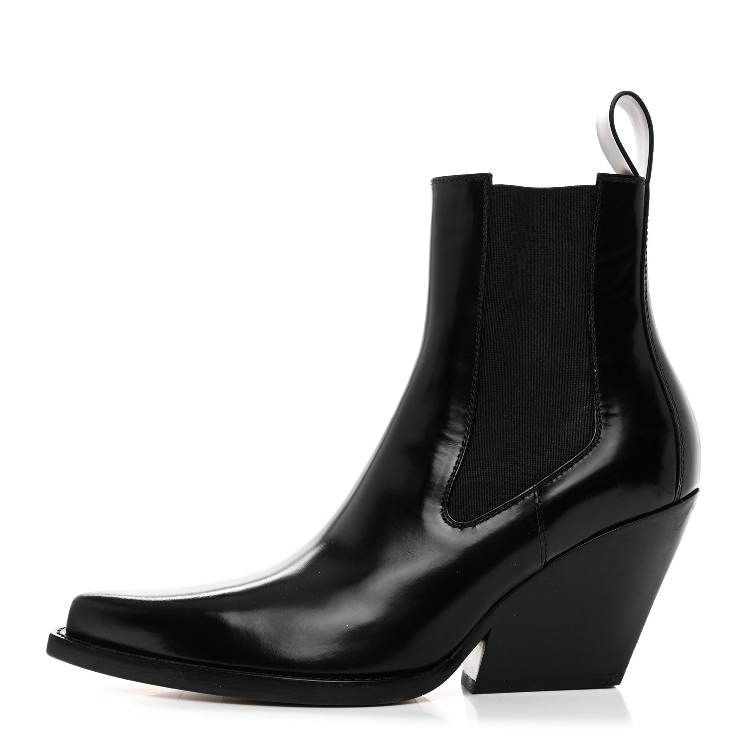 Bottega Veneta Calfskin Lean Boots 37.5 Black 1 of 7