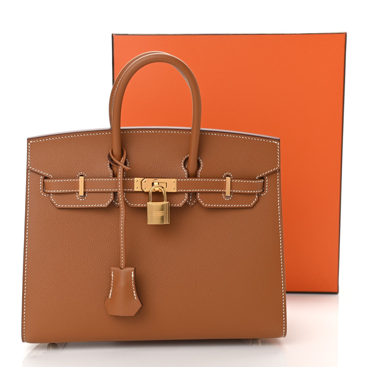 Epsom Birkin Sellier 25 Gold