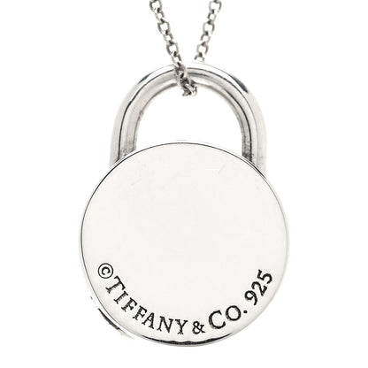 Tiffany Sterling Silver 1837 Circle Lock Necklace 4 of 6