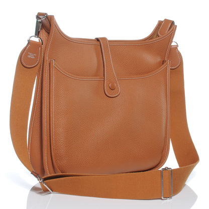 Hermes Taurillon Clemence Evelyne III GM Gold 3 of 7