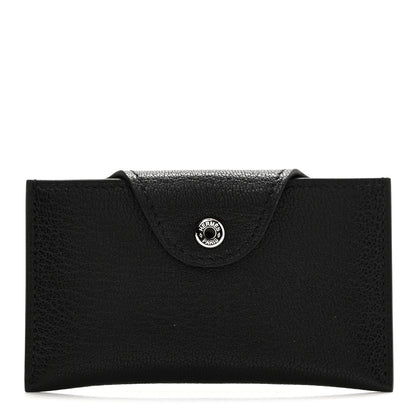 Hermes Chevre Chamkila Iliade Card Holder Black 1 of 9