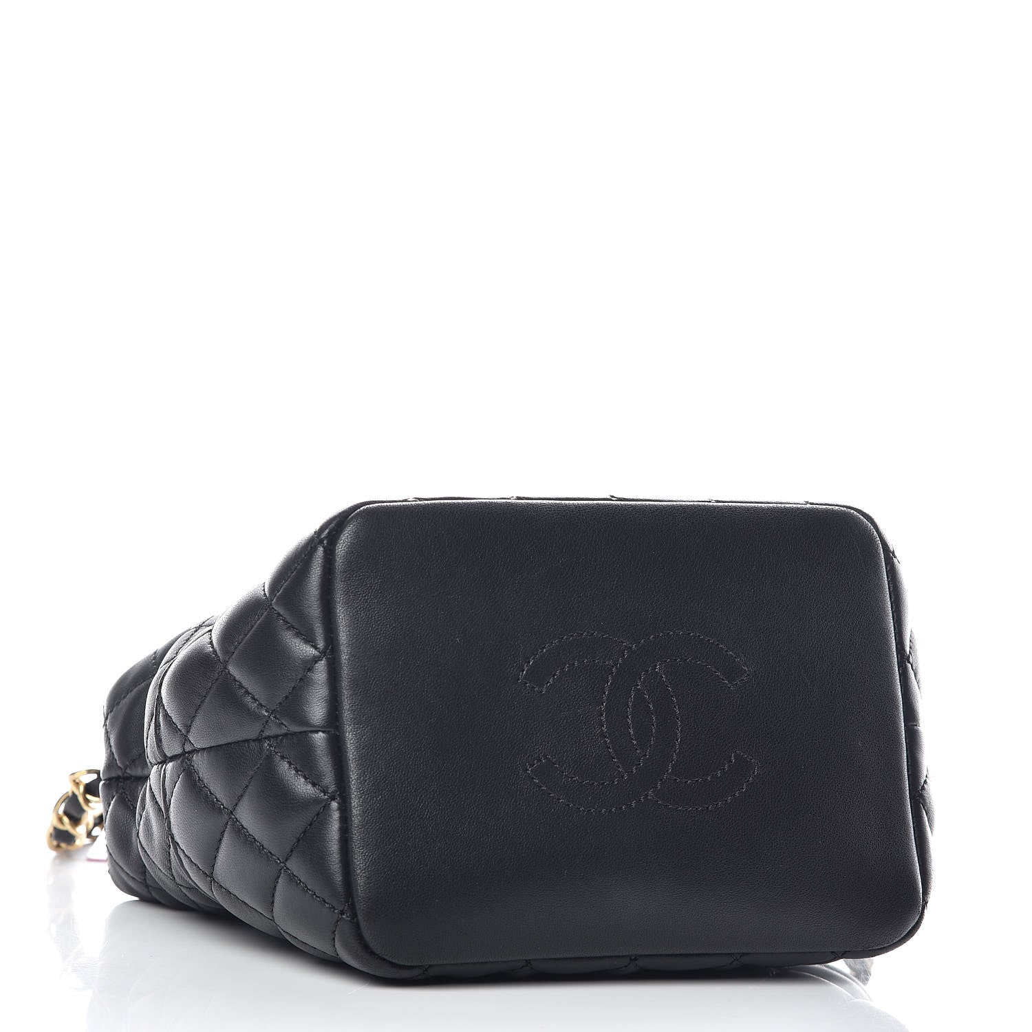 Chanel Lambskin Quilted Hobo Black 4 of 11