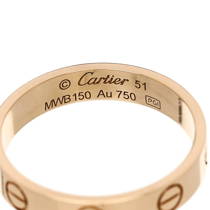 Cartier 18K Yellow Gold 3.5mm LOVE Wedding Band Ring 51 5.75 4 of 5