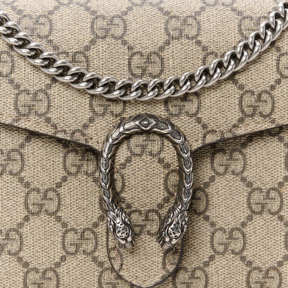 Gucci GG Supreme Monogram Mini Dionysus Chain Wallet Beige Taupe 8 of 10