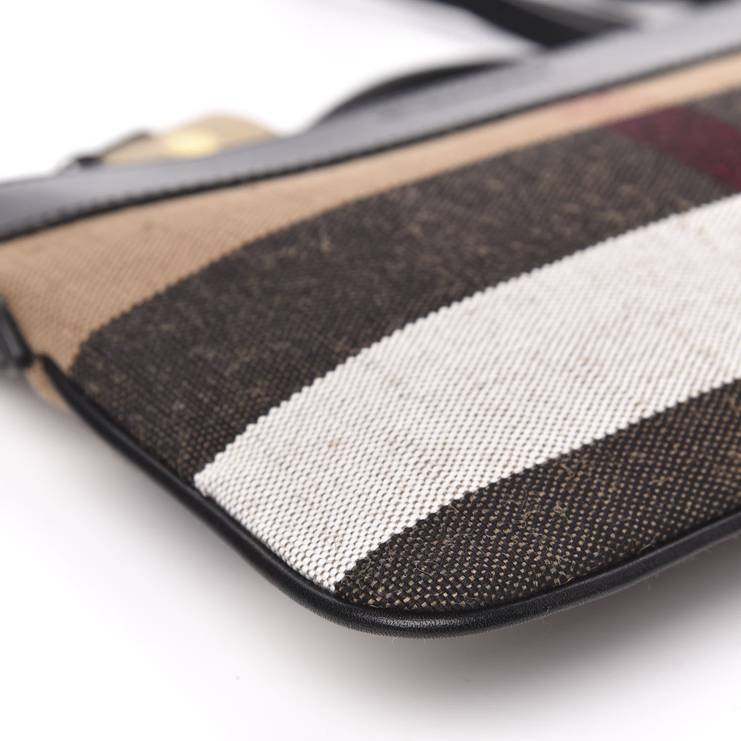 Burberry House Check Derby Peyton Crossbody Clutch Bag Black 9 of 10