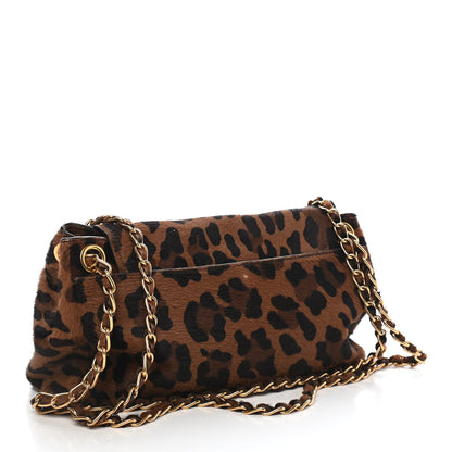 Prada Cavallino Leopard Print Shoulder Bag Cammello 3 of 11