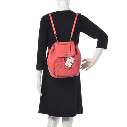 Chanel Caviar Quilted Business Affinity Backpack Pink 2 of 8