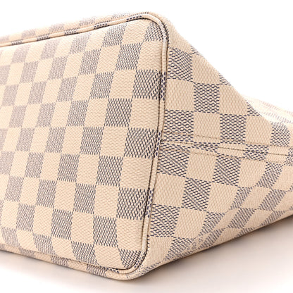 Louis Vuitton Damier Azur Neo Neverfull MM Rose Ballerine 10 of 16