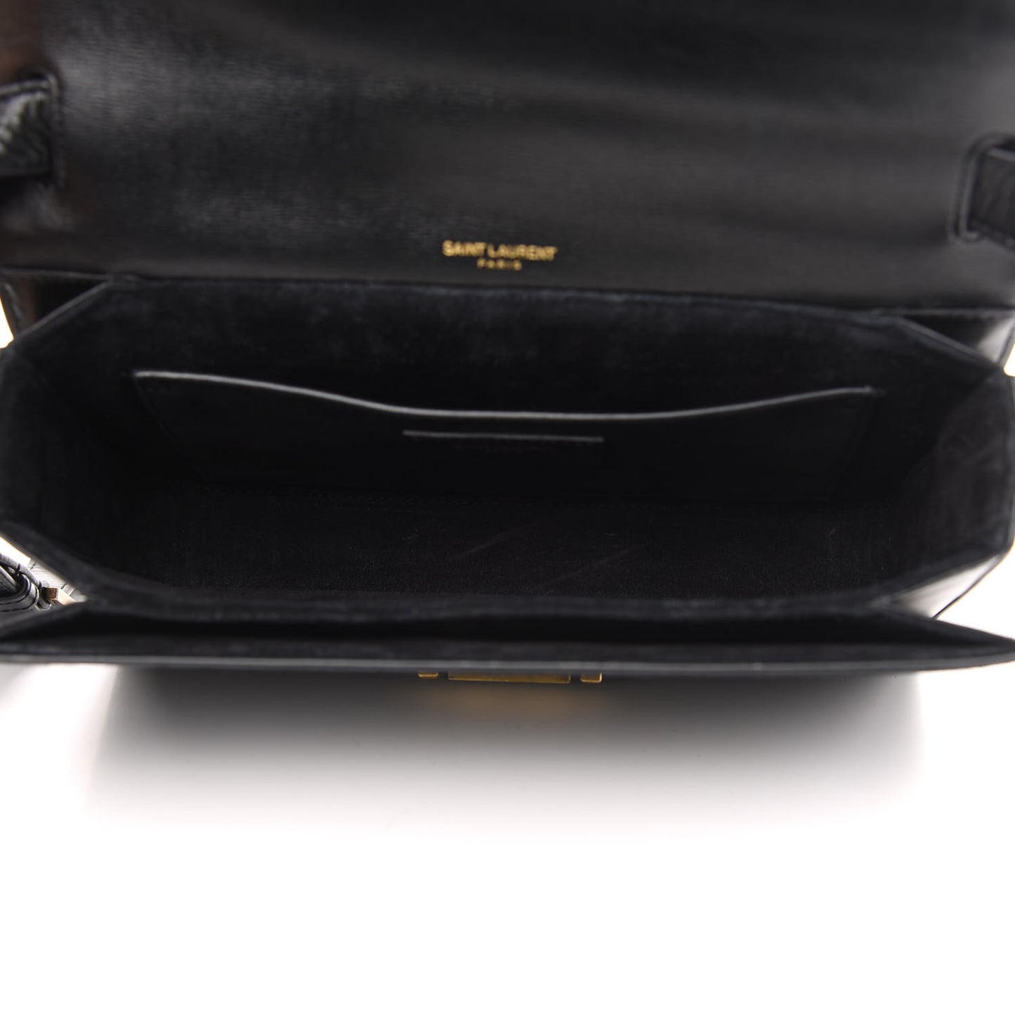 Smooth Calfskin Suede Medium Bellechasse Black