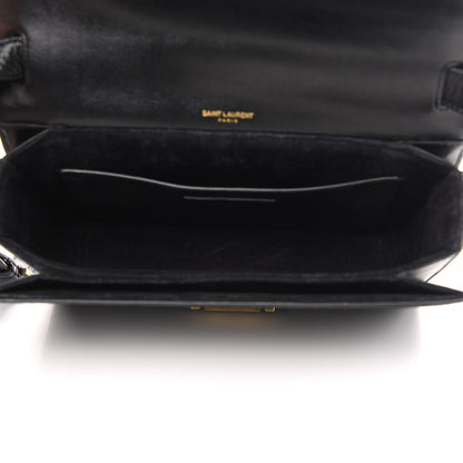 Saint Laurent Smooth Calfskin Suede Medium Bellechasse Black 5 of 12