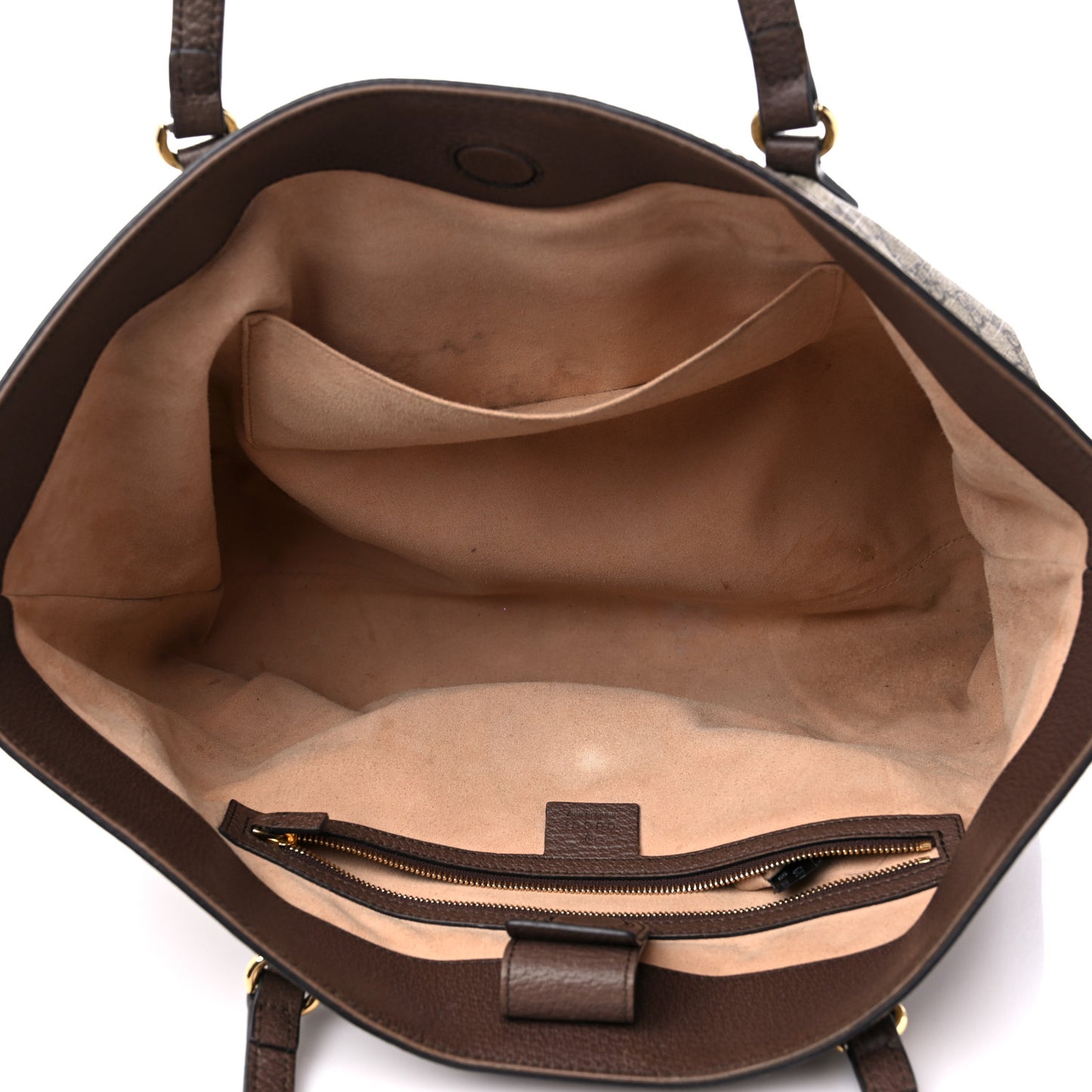 GG Supreme Monogram Medium Ophidia Shopping Tote Brown