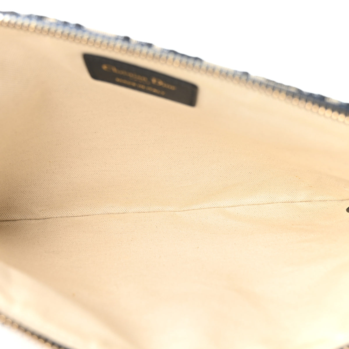 Oblique Pouch Clutch Blue