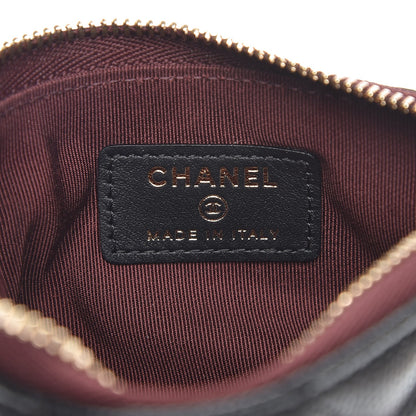 Chanel Caviar Quilted Small Cosmetic Case Black 6 of 8
