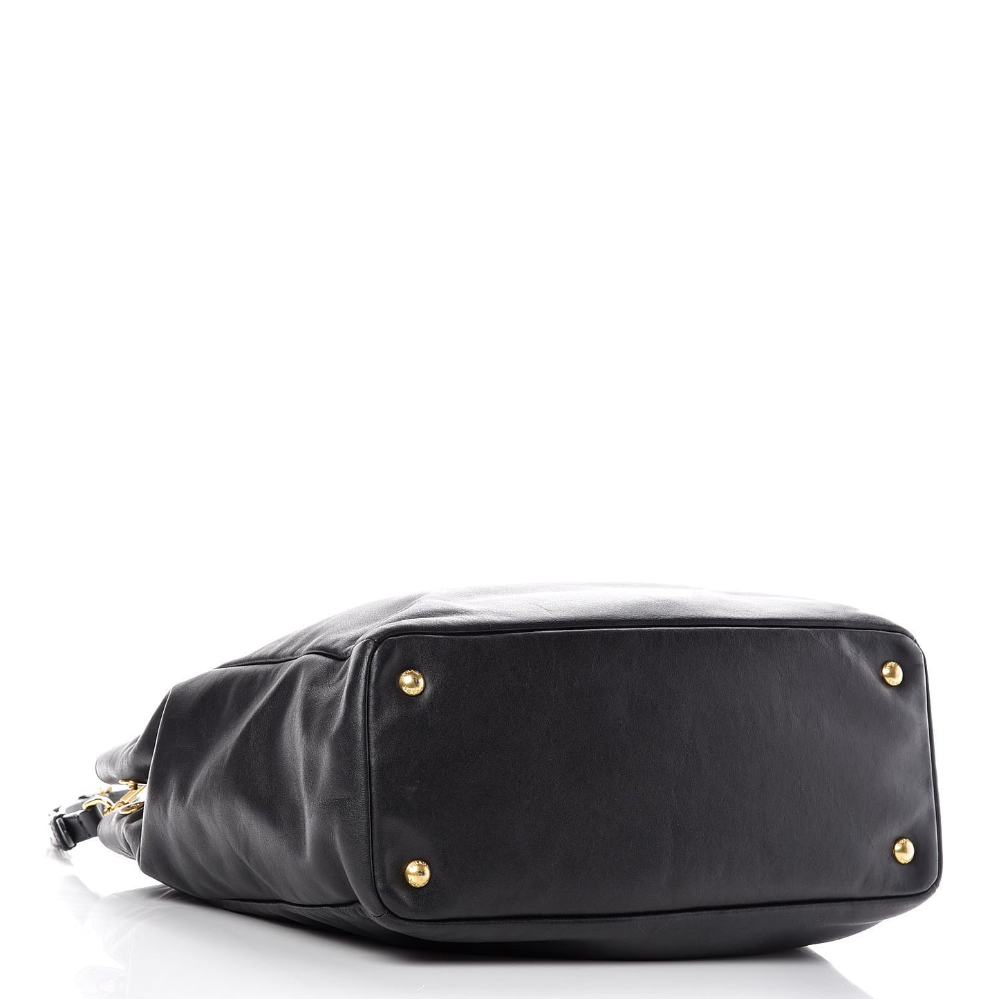 Soft Calf Shopping Tote Black