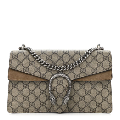 Gucci GG Supreme Monogram Small Dionysus Shoulder Bag Taupe 1 of 12
