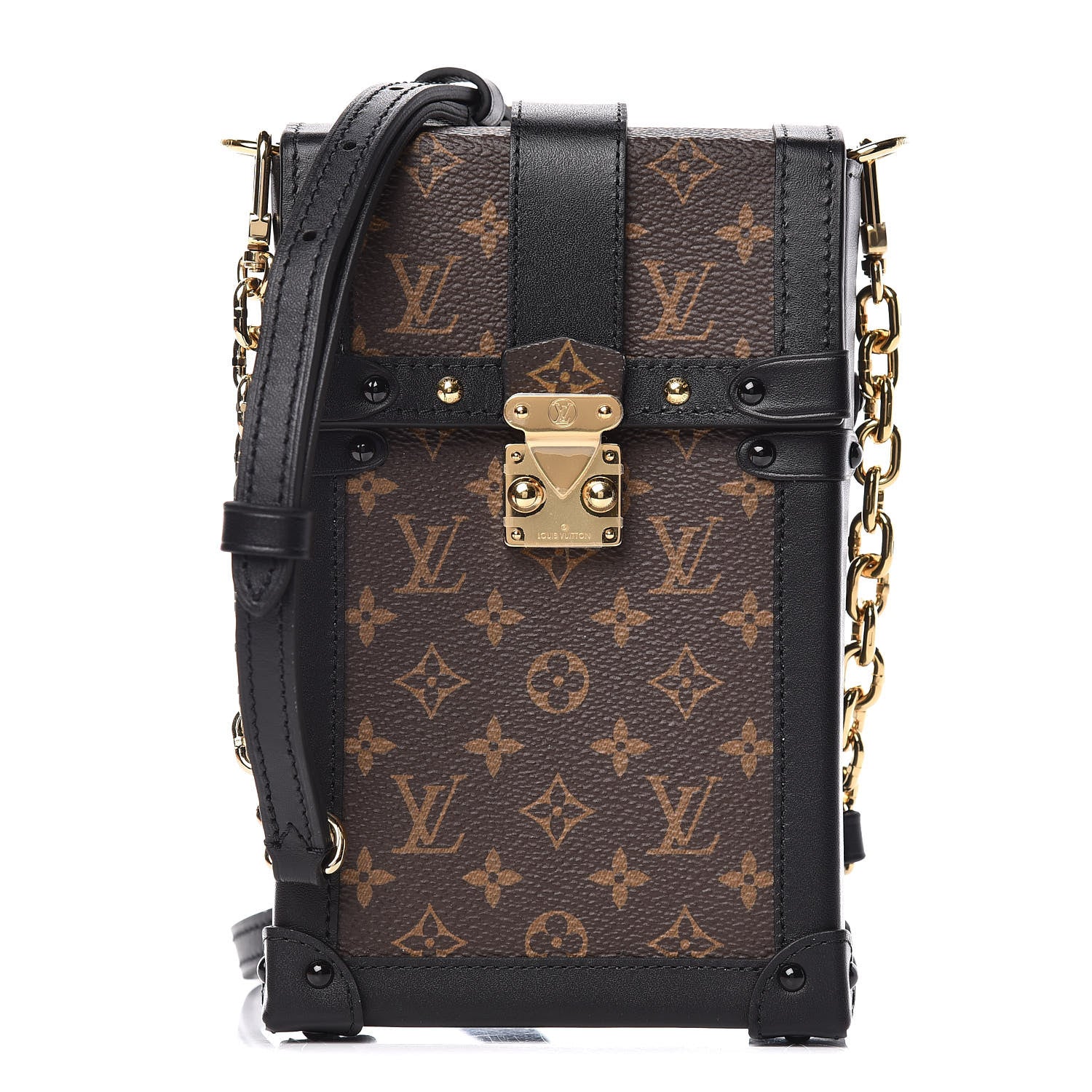 Louis Vuitton Monogram Pochette Trunk Verticale Black 1 of 9