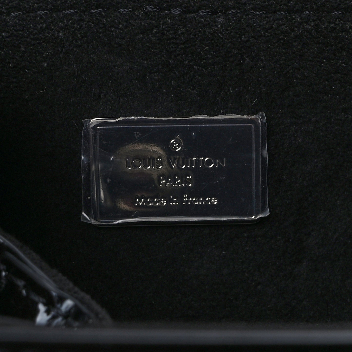 Patent Monogram Hot Springs Backpack Black White